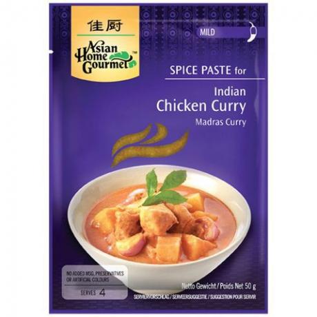 Pasta indiana pentru pui Madras curry 50 g - Asian Home Gourmet