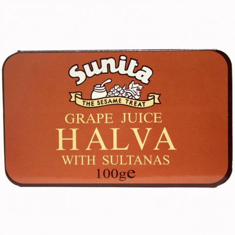 Halva cu suc de struguri si stafide 75 g - Sunita