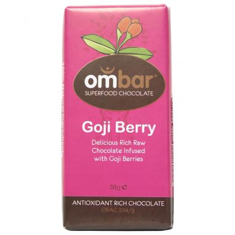 Ciocolata cu fructe Goji ECO 35 g - Ombar Raw Chocolate