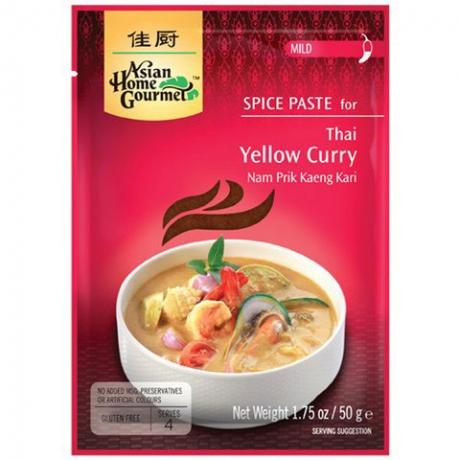 Pasta condimentata thailandeza Curry galben 50 g - Asian Home Gourmet