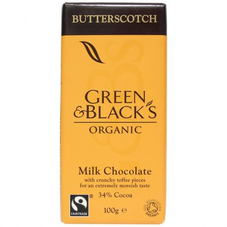 Ciocolata cu lapte si butterscotch ECO 100 g - Green & Black's