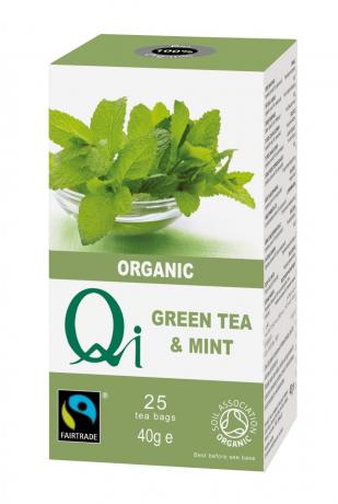 Ceai verde cu menta ECO 25 pliculete (40 g) - Qi