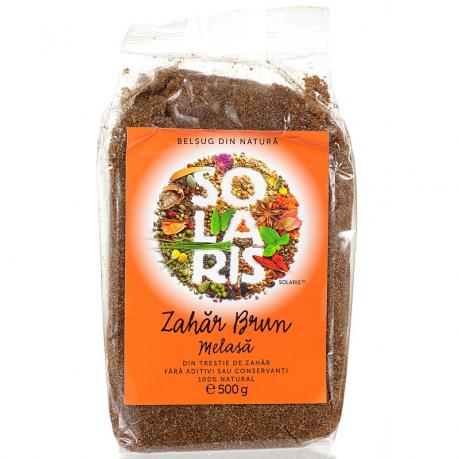 Zahar brun melasa nerafinat 500 g - Solaris