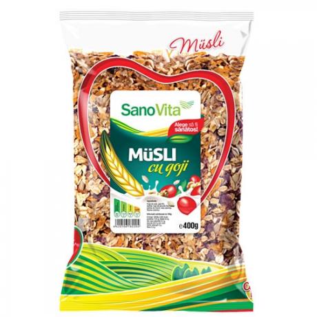 Musli cu goji 400 g - Sano Vita