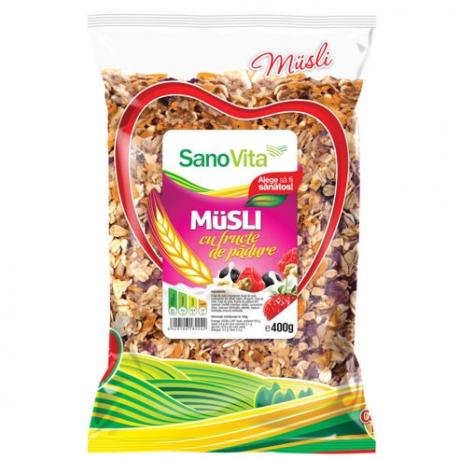 Musli cu fructe de padure 400 g - Sano Vita