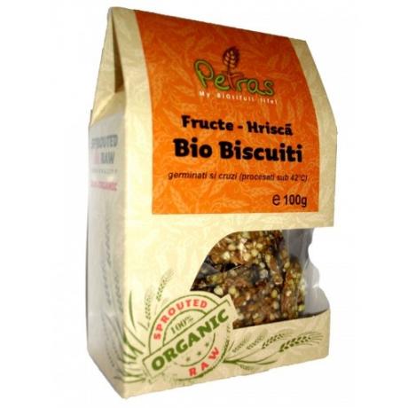 Biscuiti cu fructe si hrisca ECO 100 g - Petras