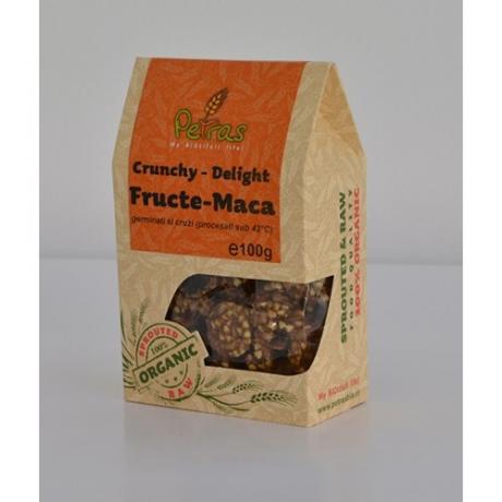 Crunchy Delight cu fructe si maca ECO 100 g - Petras