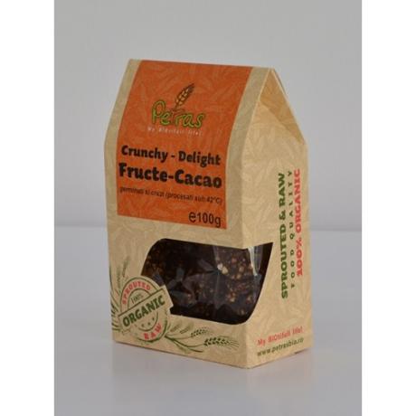 Crunchy Delight cu fructe si cacao ECO 100 g - Petras