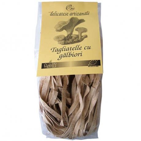 Paste fainoase din grau dur cu galbiori tagliatelle eco 250 g - Petras