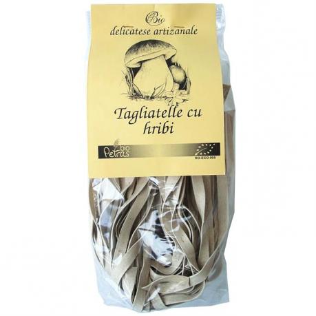 Paste fainoase din grau dur cu hribi tagliatelle eco 250 g - Petras