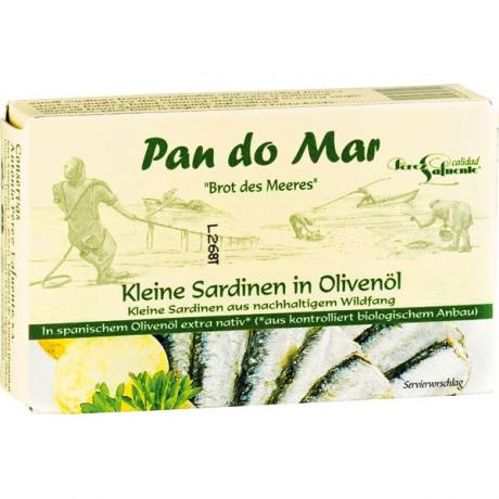 Sardine in ulei bio de masline extravirgin 120 g - Pan Do Mar