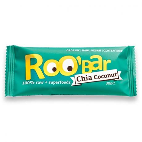 Baton cu chia si cocos ECO 30 g - Roo'Bar