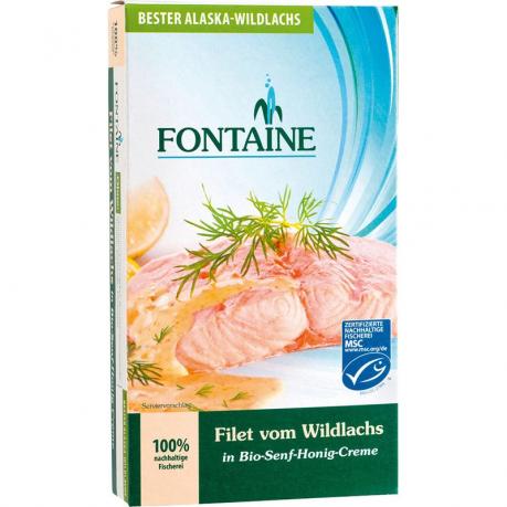 File de somon salbatic in sos de mustar si miere 200 g - Fontaine