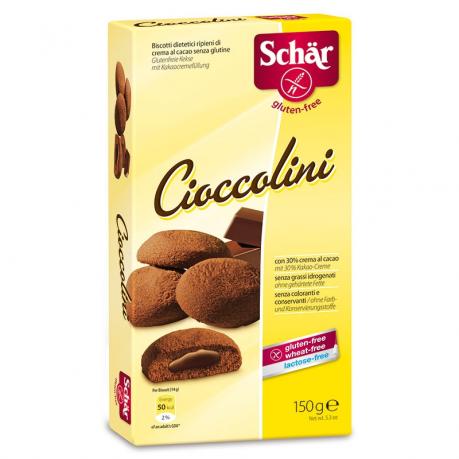 Cioccolini - biscuiti fara gluten cu crema de cacao 150 g - Schar