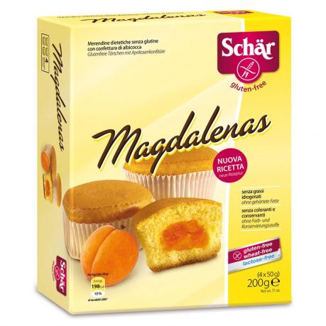 Magdalene fara gluten cu gem de caise 250 g (4 x 50 g) - Schar