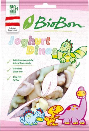 Jeleuri gumate de iaurt Dinos ECO 80 g - Biobon