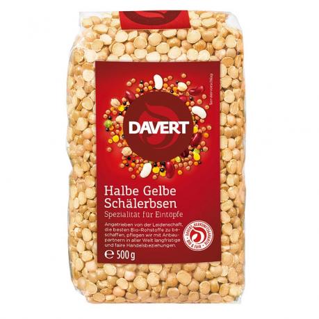 Mazare galbena jumatati ECO 500 g - Davert