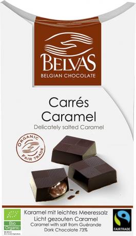 Patrate cu caramel si sare ECO 100 g - Belvas