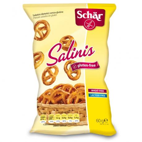 Salinis – Covrigei sarati, fara gluten, 60 g, - Schar