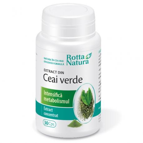 Ceai Verde Extract 30 cp - Rotta Natura