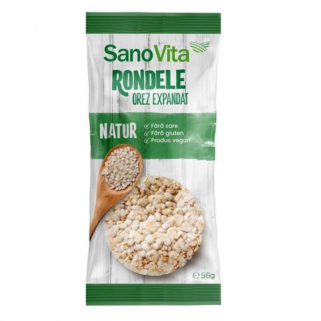 Rondele din orez expandat 56 g - Sano Vita