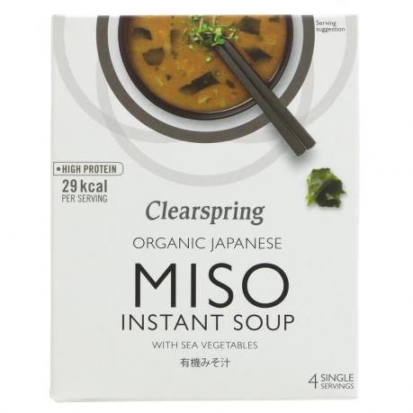 Supa Miso instant cu alge marine ECO 40 g (4 portii) - Clearspring