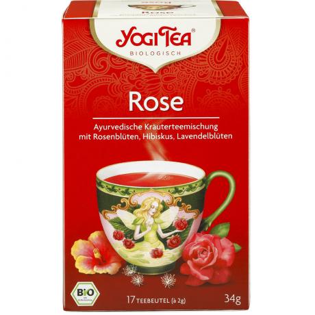 Ceai de trandafir ECO 17 pliculete (34 g) - Yogi Tea