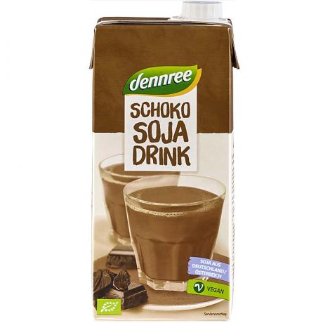 Bautura vegetala din soia, cu cacao, ECO 1 L - Dennree