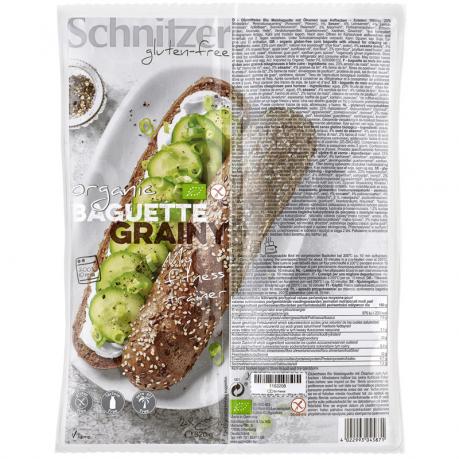 Bagheta Grainy fara gluten cu seminte oleaginoase 320 g (2 x 160 g) - Schnitzer