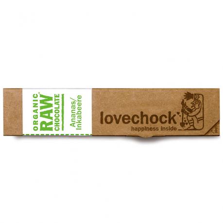 Ciocolata cu ananas ECO raw-vegan 40 g - Lovechock