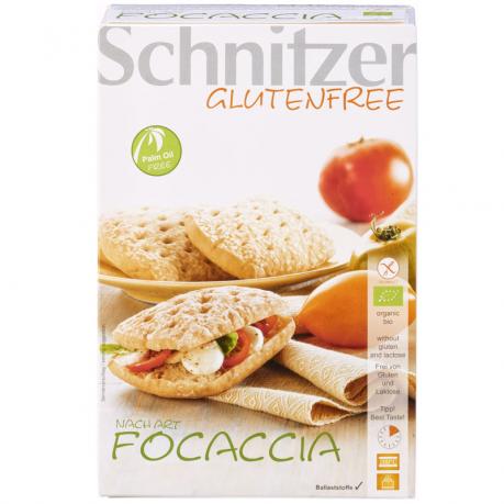 Paine focaccia ECO fara gluten 220 g (2 x 110 g) - Schnitzer