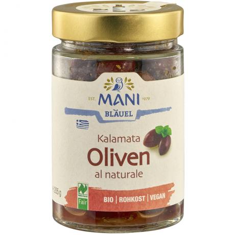 Masline Kalamata cu oregano ECO 205 g Mani – Bläuel - Mani Blauel