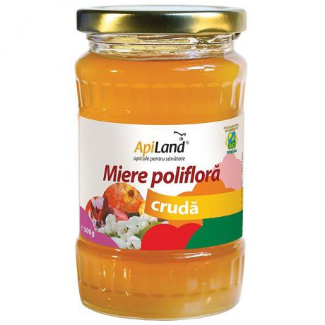 Miere poliflora cruda ECO 500 g - Apiland