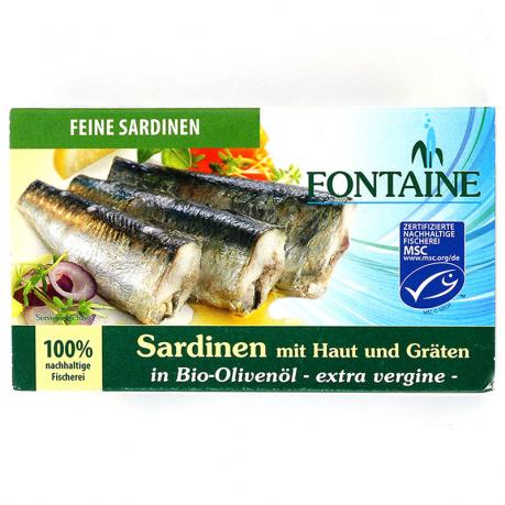 Sardine in ulei de masine ECO 120 g - Fontaine