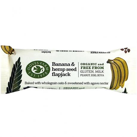 Baton cu banane si seminte de canepa ECO 35 g - Doves Farm