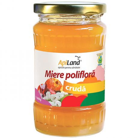 Miere poliflora cruda 500 g - Apiland