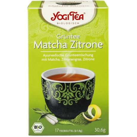 Ceai verde Matcha si Lamaie ECO (17 plicuri x 1.8 g) 30.6 g - Yogi Tea