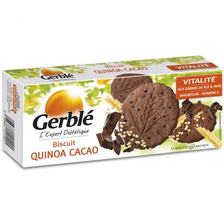 Biscuiti cu ciocolata si quinoa 132 g - Gerble