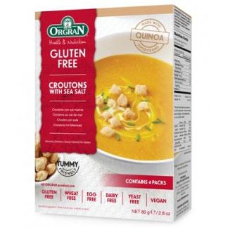 Crutoane cu sare de mare si quinoa 80 g - Orgran