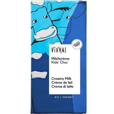 Ciocolata umpluta cu crema de lapte (50%), ECO, 100 g - Vivani