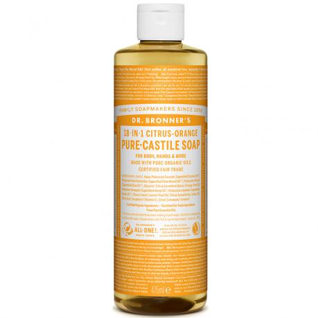 Sapun lichid de Castilia 18-in-1 Citrice, 475 ml - Dr. Bronner's