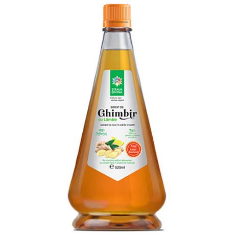 Sirop de ghimbir cu lamaie 520 ml - Steaua Divina