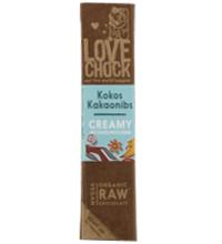 Ciocolata raw-vegana cu cocos si bucati de cacao ECO 40 g - Lovechock