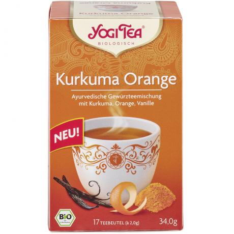 Ceai ayurvedic cu turmeric, scortisoara si ghimbir ECO 34 g (17 pliculete x 2g) - Yogi Tea