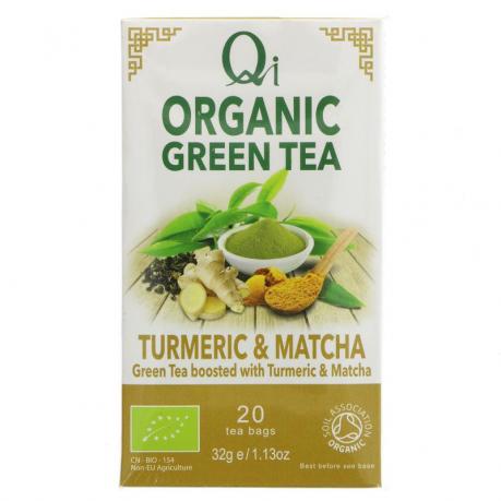 Ceai verde cu turmeric si Matcha ECO 32 g (20 pliculete) - Qi