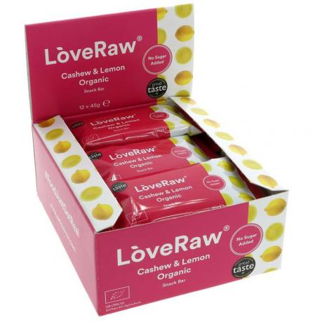 Baton raw cu nuci caju si lamaie ECO 45 g - Loveraw