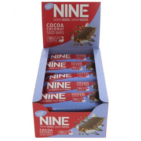 Baton cu seminte, nuca de cocos si cacao 40 g - Nine