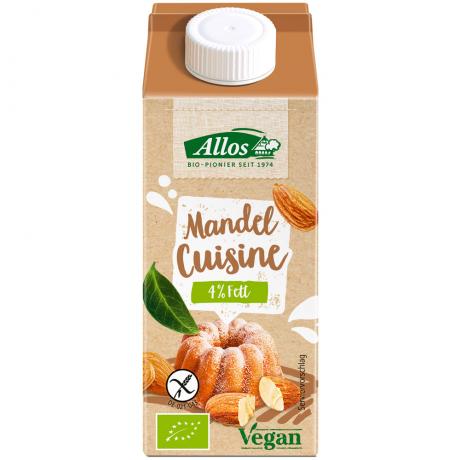 Crema vegetala de migdale pentru gatit ECO 200 ml - Allos