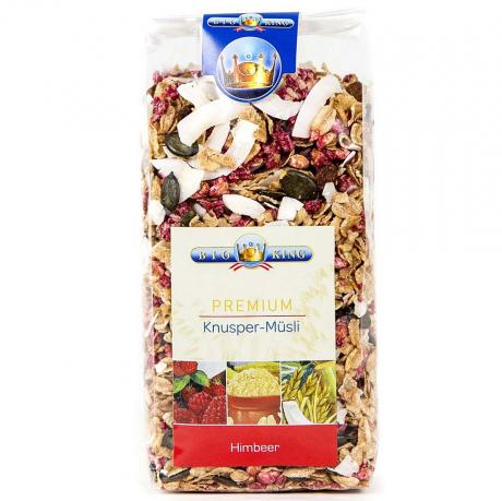 Musli crocant cu zmeura, premium, ECO, 375 g, - Bioking