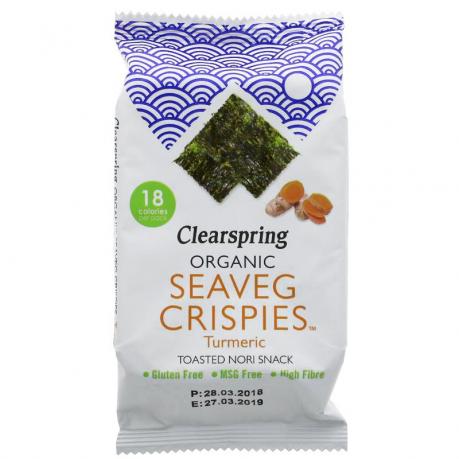 Alge nori snack turmeric ECO 4 g - Clearspring